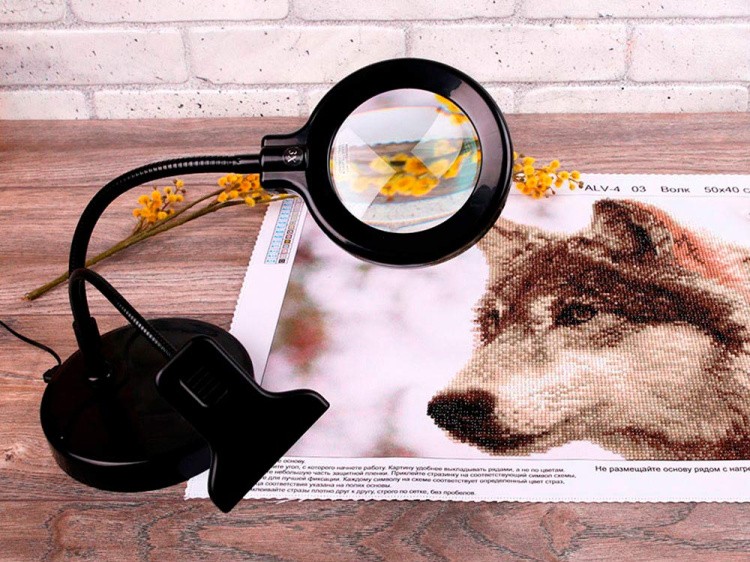 Лупа с подсветкой, с клипсой, увеличение Х3, FERSTEL — картинка 7