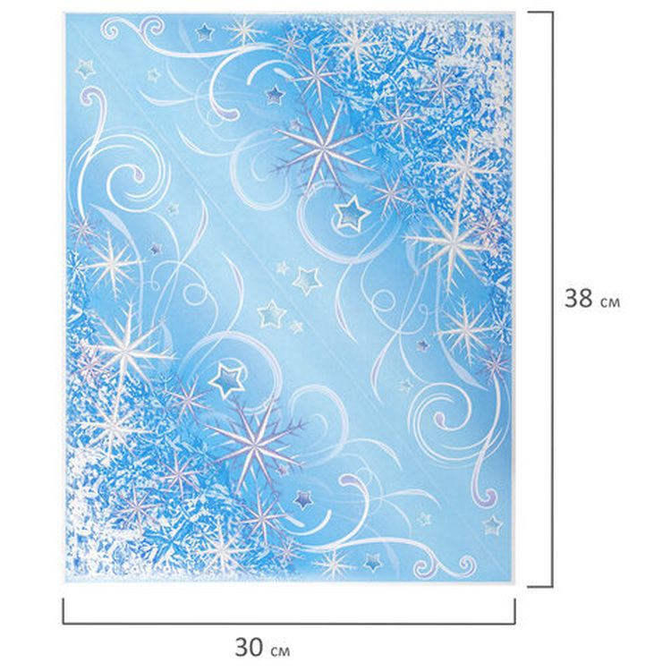 Украшение для окон и стекла «Морозные узоры 1» — картинка 4