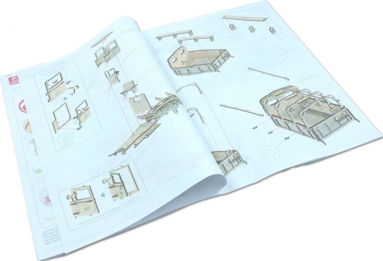 Конструктор из дерева «Грузовик Полуторка Тент», Армия России — картинка 6