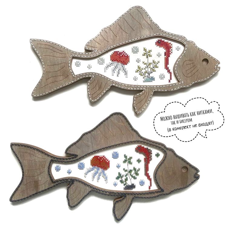 Комплект для вышивания «Подводный мир. Рыба правая» — картинка 2