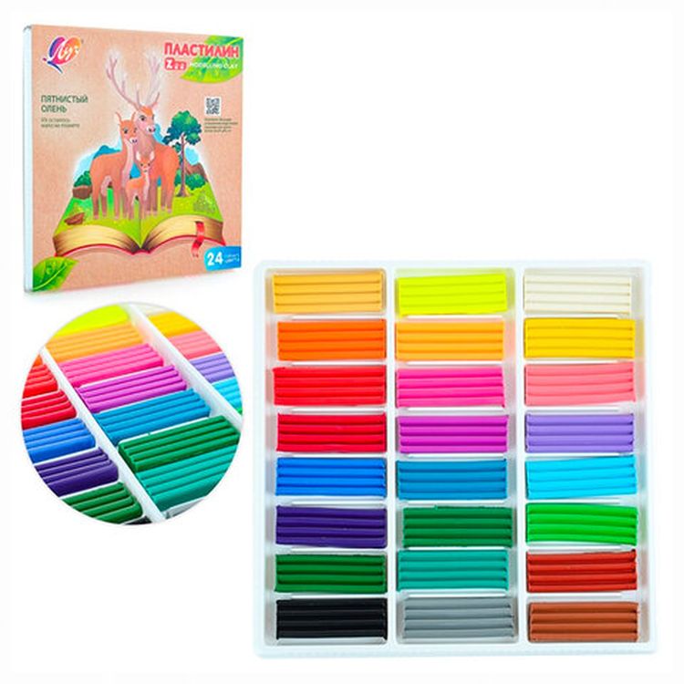 Пластилин классический Луч «Zoo», 24 цвета, 360 г — картинка 2
