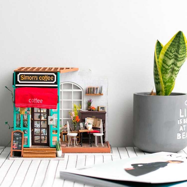 Набор для создания миниатюры (румбокс) «Любимая кофейня» — картинка 11