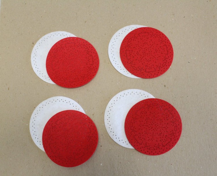 Набор для вышивания «Зимние узоры. Набор для сервировки бокалов. 4 шт.» — картинка 4