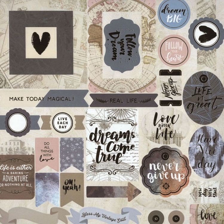 Набор бумаги для скрапбукинга «Теплые сумерки» 30,5x30,5 см — картинка 4