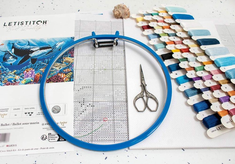 Набор для вышивания «Underwater Ballet (Балет под водой)» — картинка 6