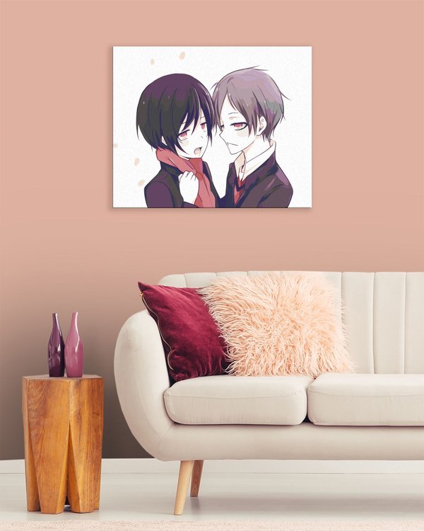 Картина по номерам «Парочка аниме» — картинка 3