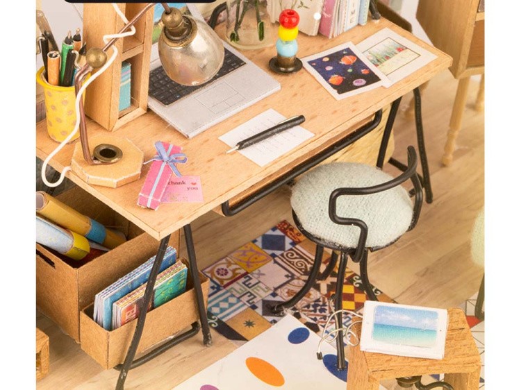 Набор для создания миниатюры (румбокс) «Домашний кабинет» — картинка 9