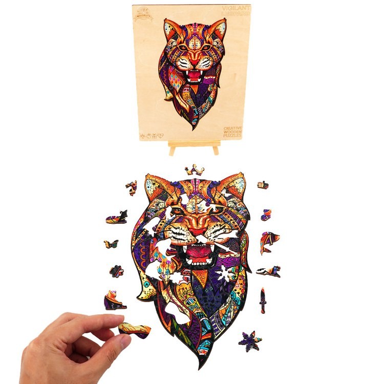 Деревянные пазлы «Африканский Леопард L», Woodbests — картинка 6