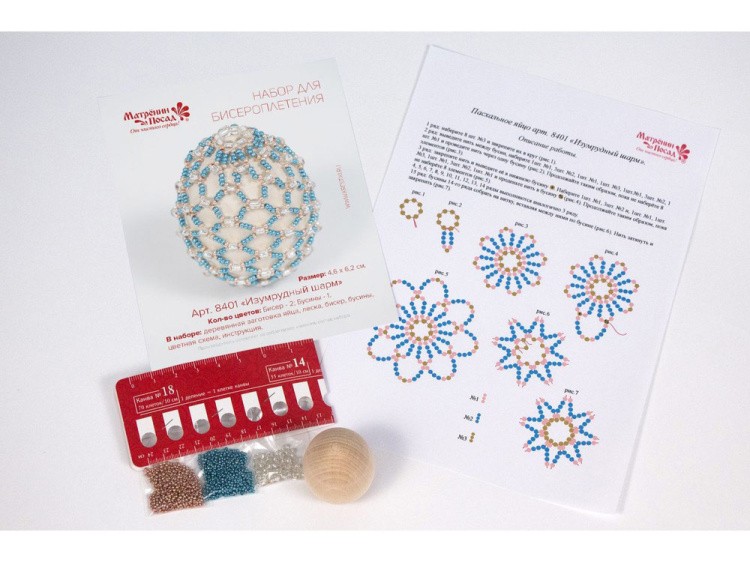 Набор для бисероплетения «Пасхальное яйцо. Изумрудный дом» — картинка 2