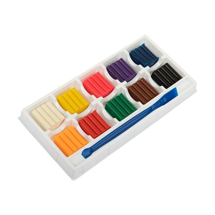 Пластилин восковой «Расти», 120 г, 10 цв., Лео — картинка 2