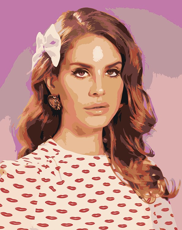 Картина по номерам «Lana Del Rey Лана Дель Рей 6»