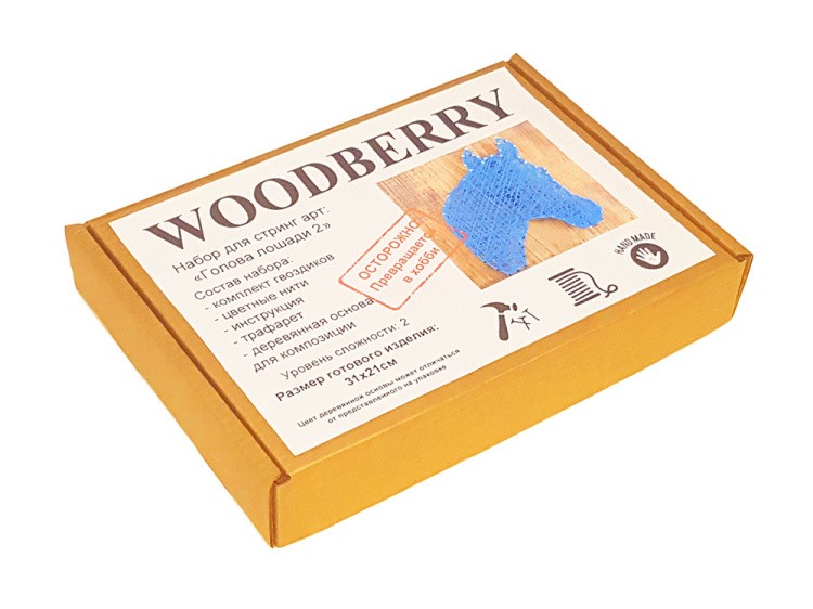 Набор для творчества STRING ART «Голова лошади 2» — картинка 3