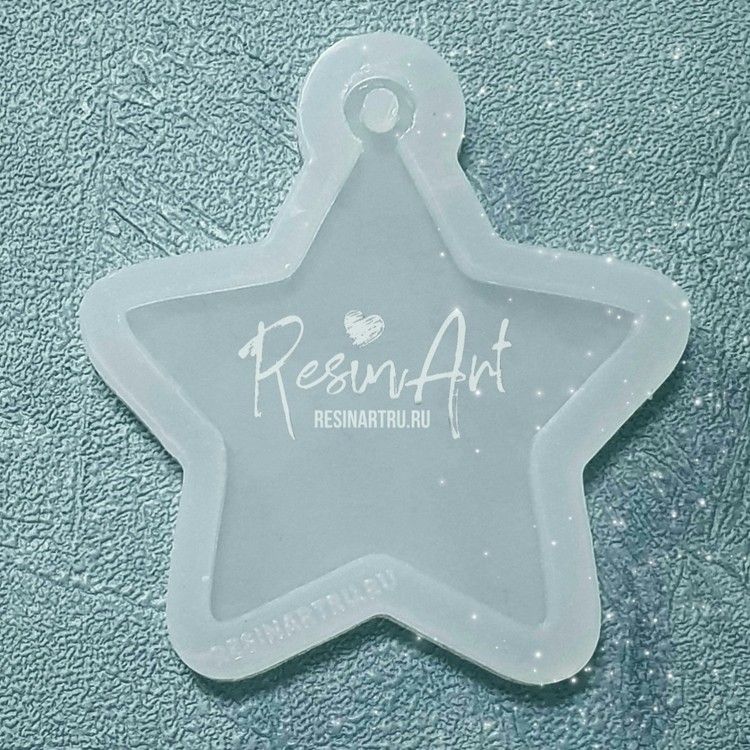 Елочная игрушка Звездочка - Силиконовый молд, ResinArt — картинка 2