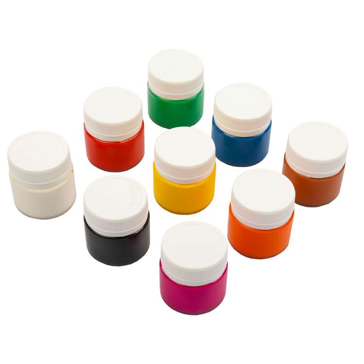 Краска гуашь «Учись», 9 цв., 20 мл, Лео — картинка 2