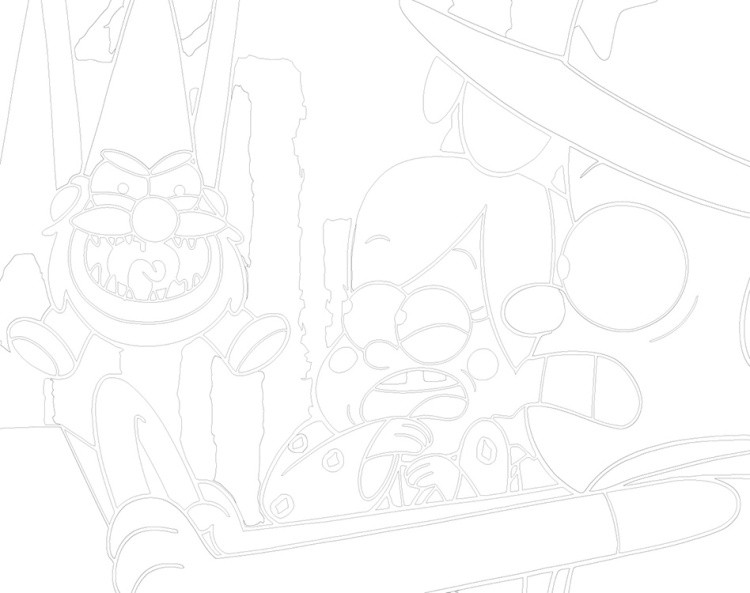 Картина по номерам «Гравити Фолз Фолс: Мейбл, Диппер и гном» — картинка 3