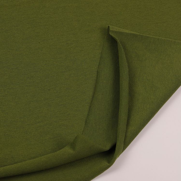 Ткань трикотаж Кулирка хлопок, 6 м, ширина 100+100 см, 145 г/м2, цвет: зеленый, TBY — картинка 4