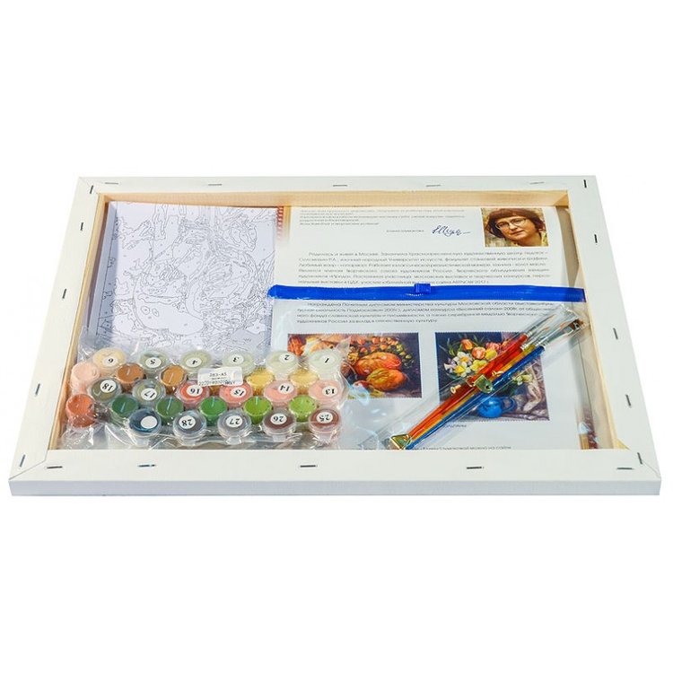 Картина по номерам «Розы и шоколад» — картинка 3