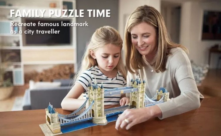 3D пазл CubicFun «National Geographic. Тауэрский мост» — картинка 3