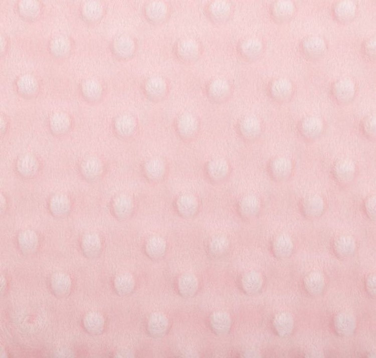 Плюш PEVD, 48x48 см, 309 г/м2, 100% полиэстер, цвет: 30 светло-розовый, Peppy