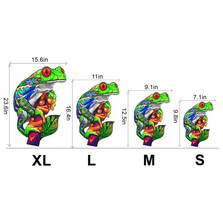 Деревянные пазлы «Древесная Лягушка M», Woodbests — картинка 3