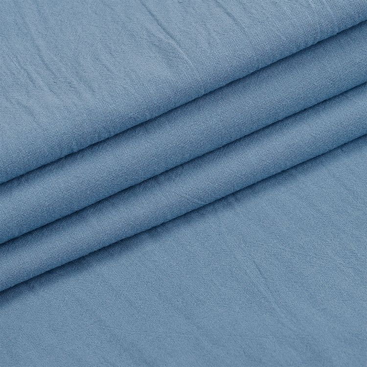 Ткань Хлопок крэш, 1 м х 150 см, 90 г/м², цвет: синий, TBY — картинка 2