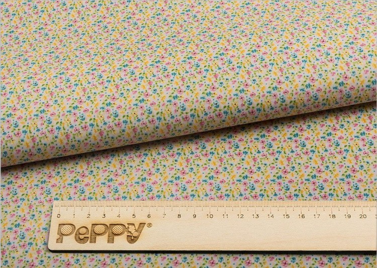 Ткань для пэчворка Нежная История, 146 г/м², 50х55 см, 100% хлопок, цвет: розовый, принт, Peppy — картинка 2