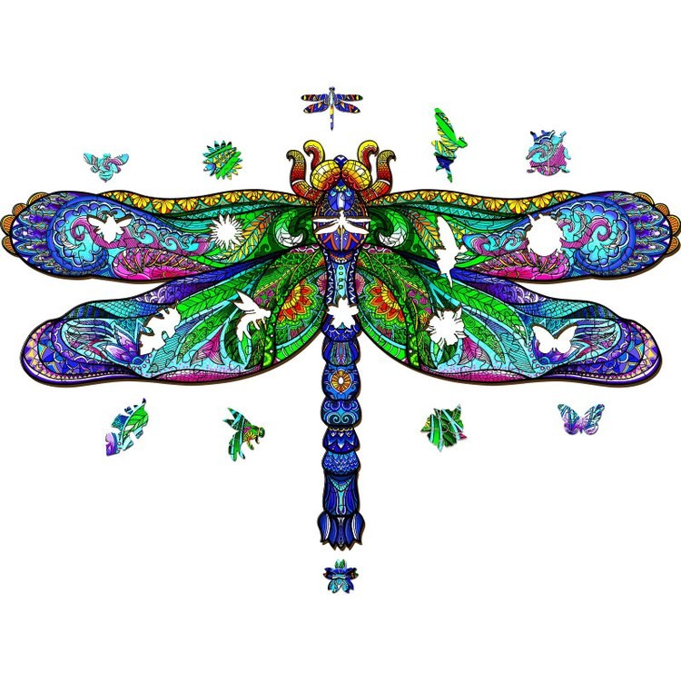 Деревянные пазлы «Стремительная Стрекоза M», Woodbests — картинка 2