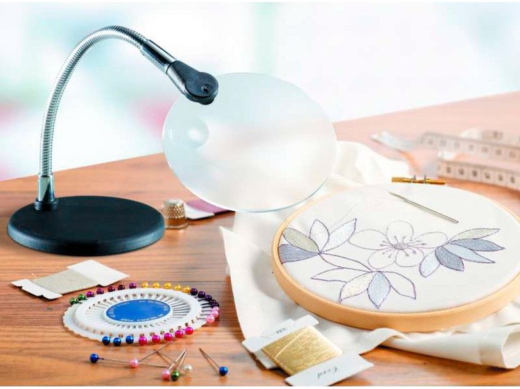 Лупа настольная на гибком держателе, увеличение Х2.25, Х4, Daylight — картинка 2