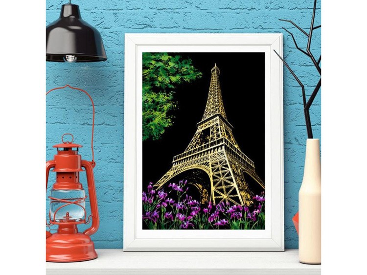Скретч-картина «Paris» (цветная) — картинка 8