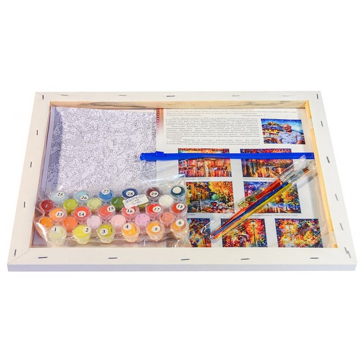 Картина по номерам «Эйфелева башня» — картинка 3