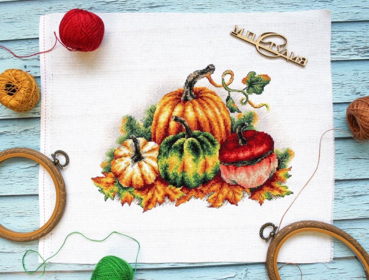 Набор для вышивания «Разноцветные тыквы» — картинка 2