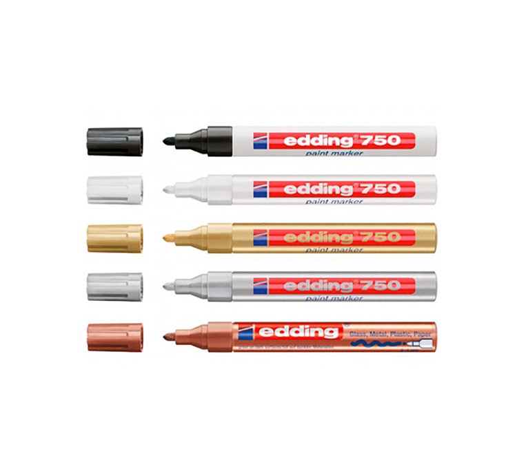 Лаковый маркер золотой, Edding — картинка 4