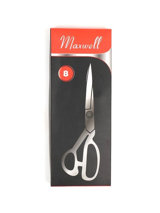 Ножницы портновские 08, 220/100 мм, цельнометалл., ручка силикон, Maxwell premium — картинка 8