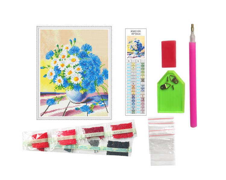 Алмазная вышивка «Полевой букет» — картинка 2