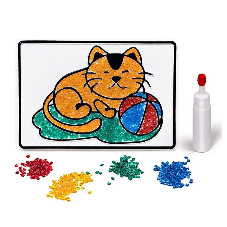 Набор для творчества «Насыпь на клей. Кот» — картинка 2