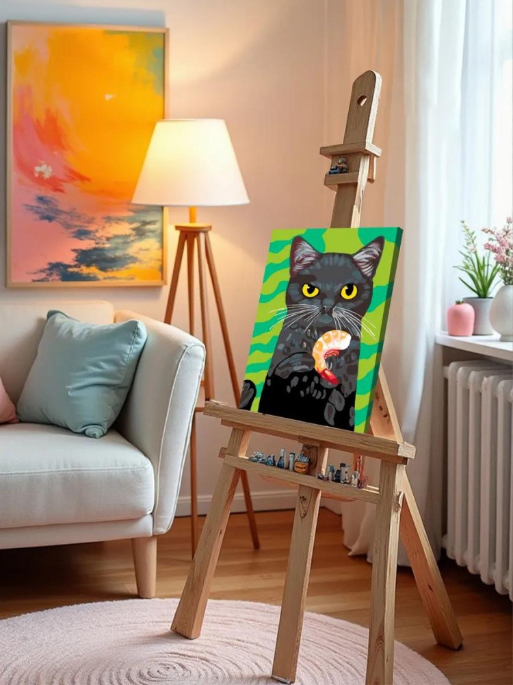 Картина по номерам «Любимое лакомство. Креветки» — картинка 10