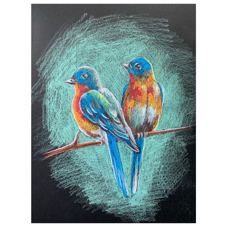 Альбом для пастели, картон черный/оливковый, 630 г/м2, 207x297 мм, 5+5 листов, BRAUBERG ART — картинка 8