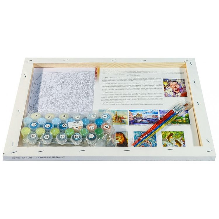 Картина по номерам «У реки» — картинка 3