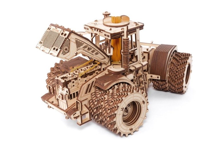 Конструктор деревянный 3D «Трактор Кировец К-7М», Eco Wood Art — картинка 4