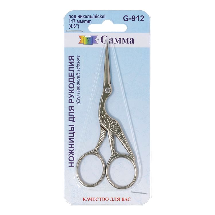 Ножницы для рукоделия «Цапельки», в блистере, 117 мм, Gamma — картинка 2