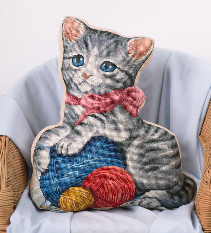 Набор для вышивания «Подушка Мой котенок»