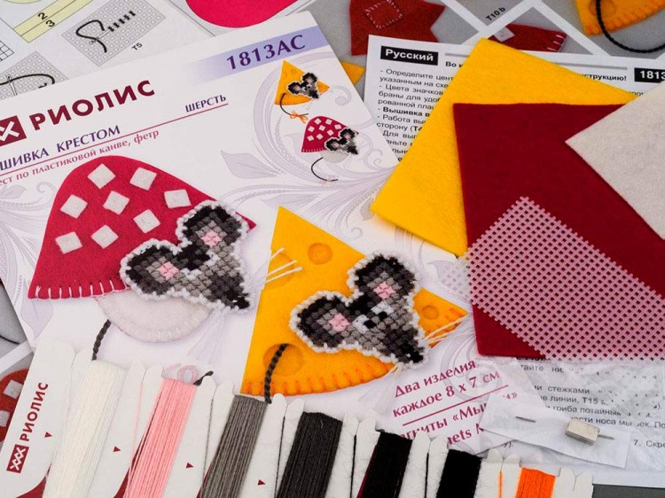 Набор для вышивания «Магниты. Мышки» — картинка 2