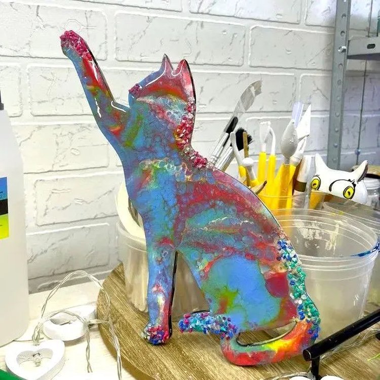 Универсальная эпоксидная смола для рисования AquaGlass GEL 6 кг, RU-SMOLA — картинка 5