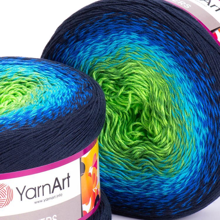 Пряжа YarnArt Flowers (300), мультиколор, 5 шт. по 250 г — картинка 2