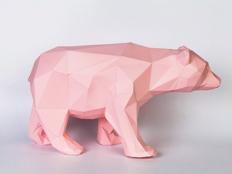 Бумажная модель для склеивания фигура «Медведь» — картинка 2