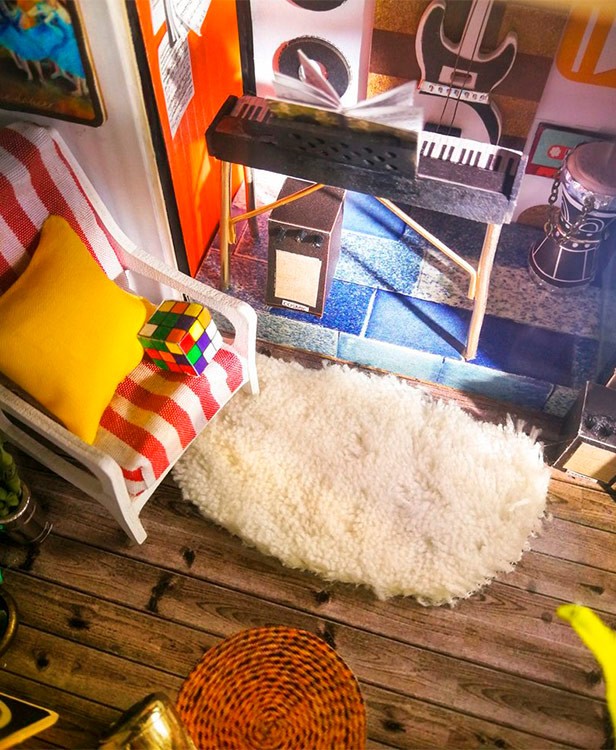 Набор для создания миниатюры (румбокс) «Музыкальная студия» — картинка 9