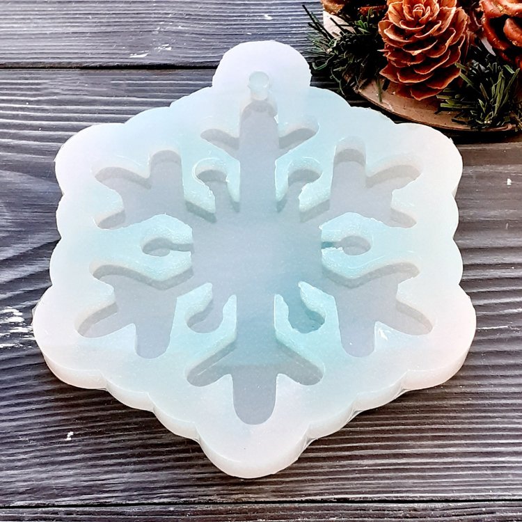 Снежинка, модель №18 - Силиконовый молд MyMold — картинка 4