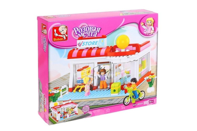 Конструктор «Розовая мечта. Магазин 24 часа», 289 деталей — картинка 3