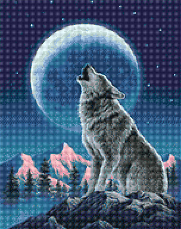 Алмазная вышивка «Лунный страж» — картинка 2