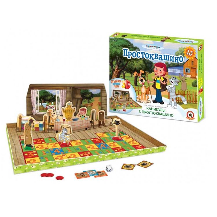 Настольная игра-панорама СМФ Каникулы в Простоквашино — картинка 3